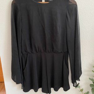 Topshop Bell Sleeve Romper